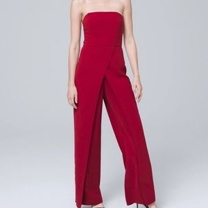 White house black market sleeveless jumpsuit